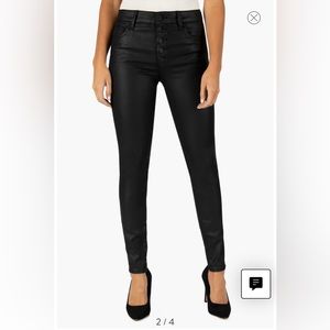 Coated Mia High Rise Skinny: Black size 8
Kut From The Kloth